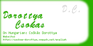 dorottya csokas business card
